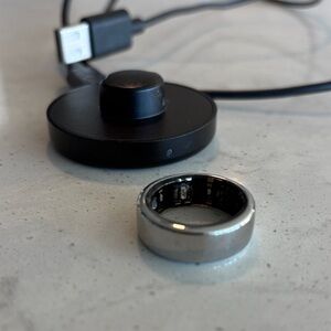 Oura Gen 3 Horizon Silver Ring, Size 8